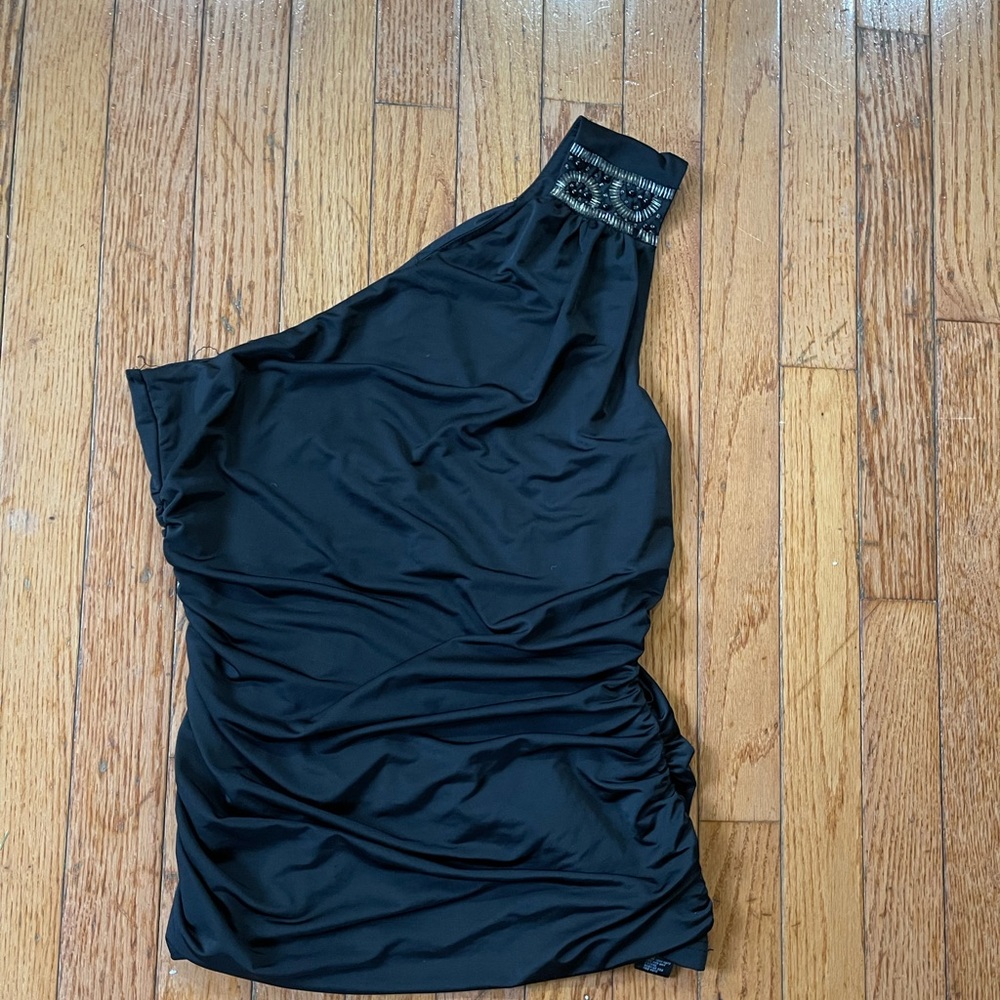 Women one shoulder top . Size m